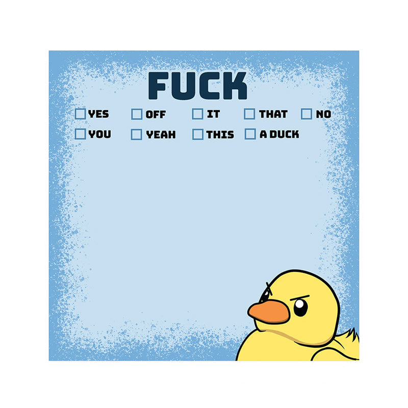 Funny Cheeky Duck Sticky Notes