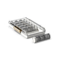 Portable high-capacity weekly pill box