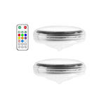 2 PCS - Timer Function Solar-Powered Pool Light with 3 Brightness Levels & 9 Colors