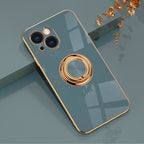 Plated Case with Ring For iPhone