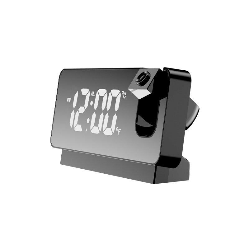 Digital Projection Alarm Clock with 180-Degree Projector