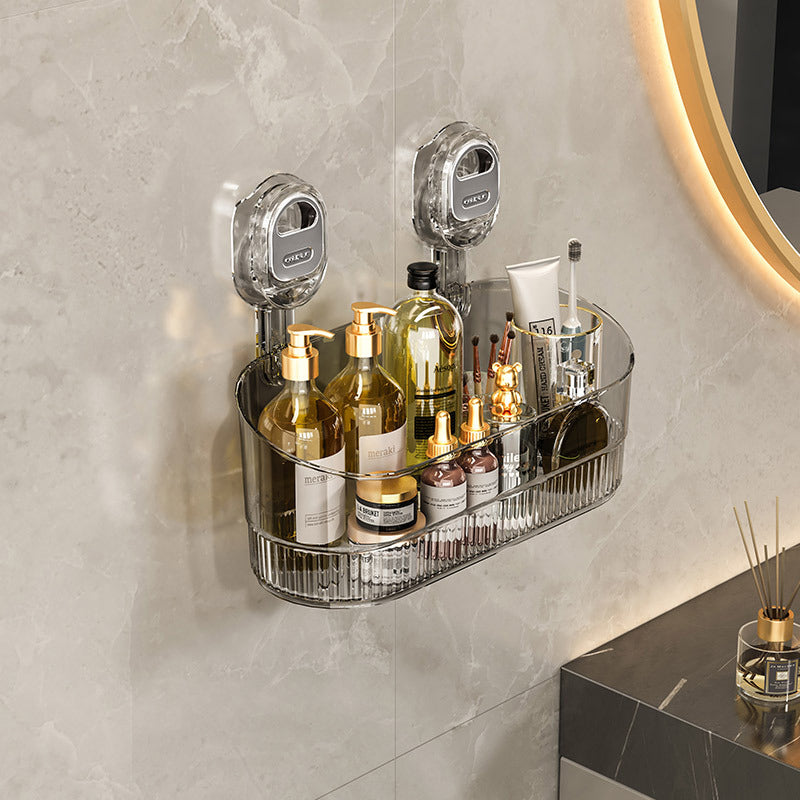 No-Drill Bathroom Suction Cup Storage Box