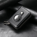 Intelligent AirTag-Zip RFID Leather Wallet