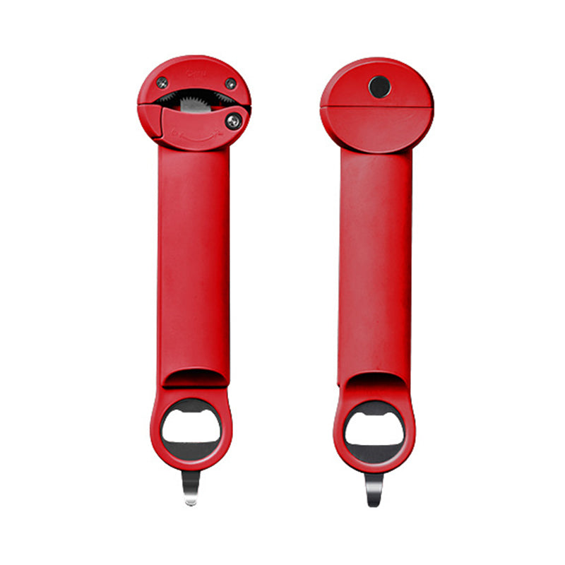 Adjustable can opener made of stainless steel