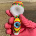 Tobacco pipe in eye shape