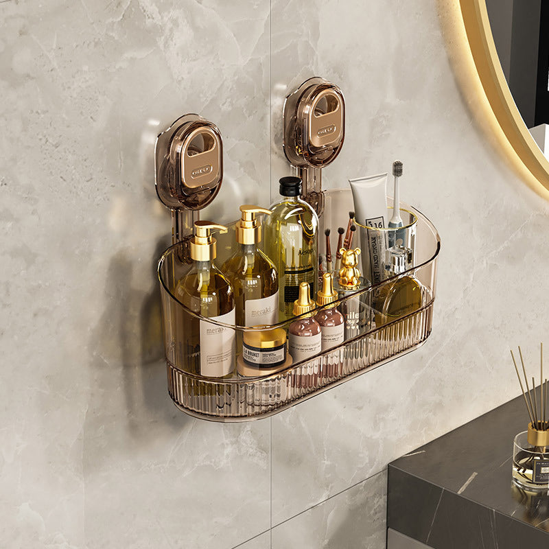 No-Drill Bathroom Suction Cup Storage Box