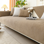 Wavy Check Chenille Fabric Furniture Protector Sofa Cover