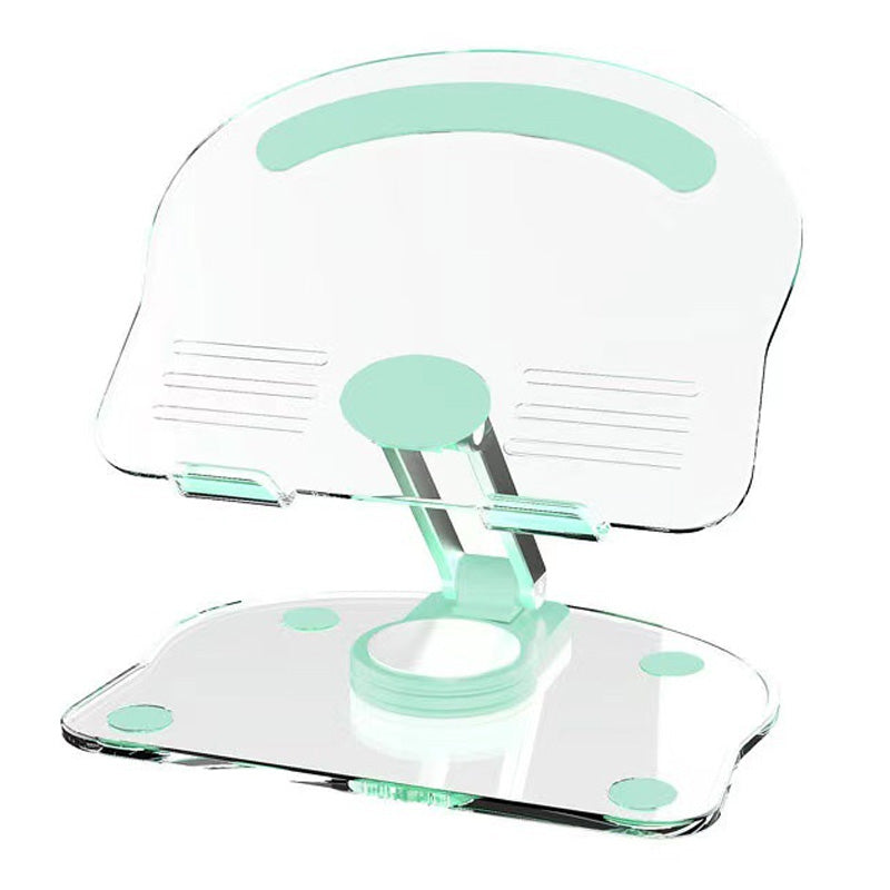 Folding transparent acrylic tablet stand