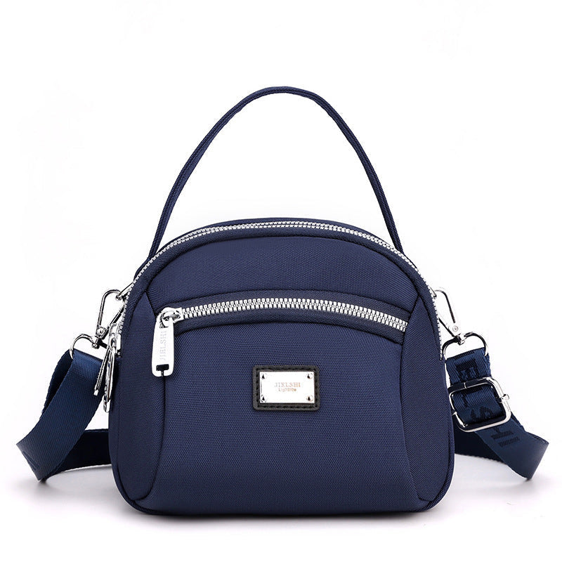 Lightweight Solid Nylon Shoulder Bag