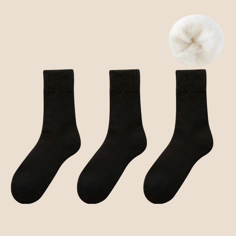 Unisex Thermal Socks | Self-Heating Fleece Lining | Moisture-Wicking | 3-Pair Set