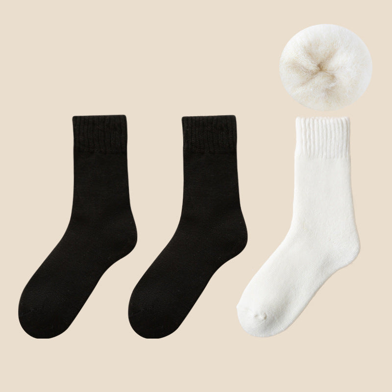 Unisex Thermal Socks | Self-Heating Fleece Lining | Moisture-Wicking | 3-Pair Set