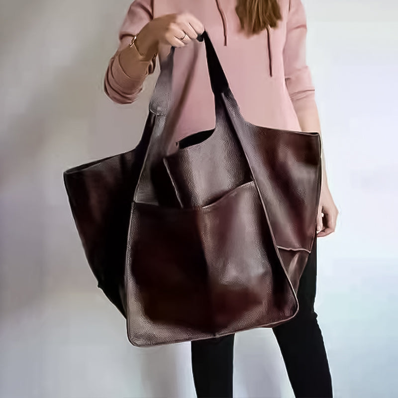 Oversized Leather Weekend Bags