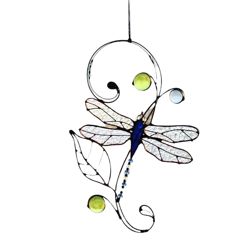 Stained Monarch Butterfly Window Decor