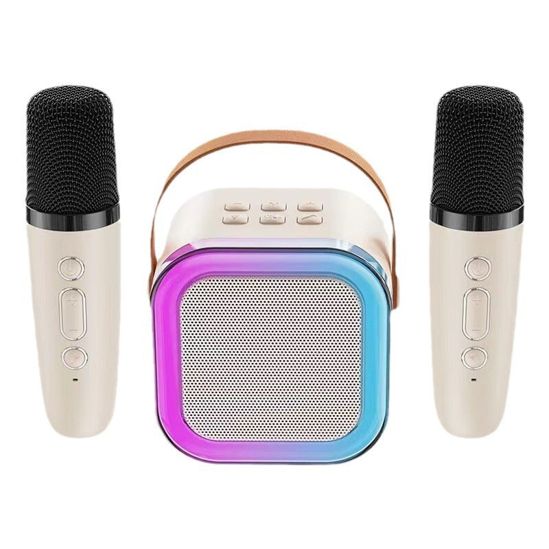 Mini Karaoke machine for children with wireless microphones
