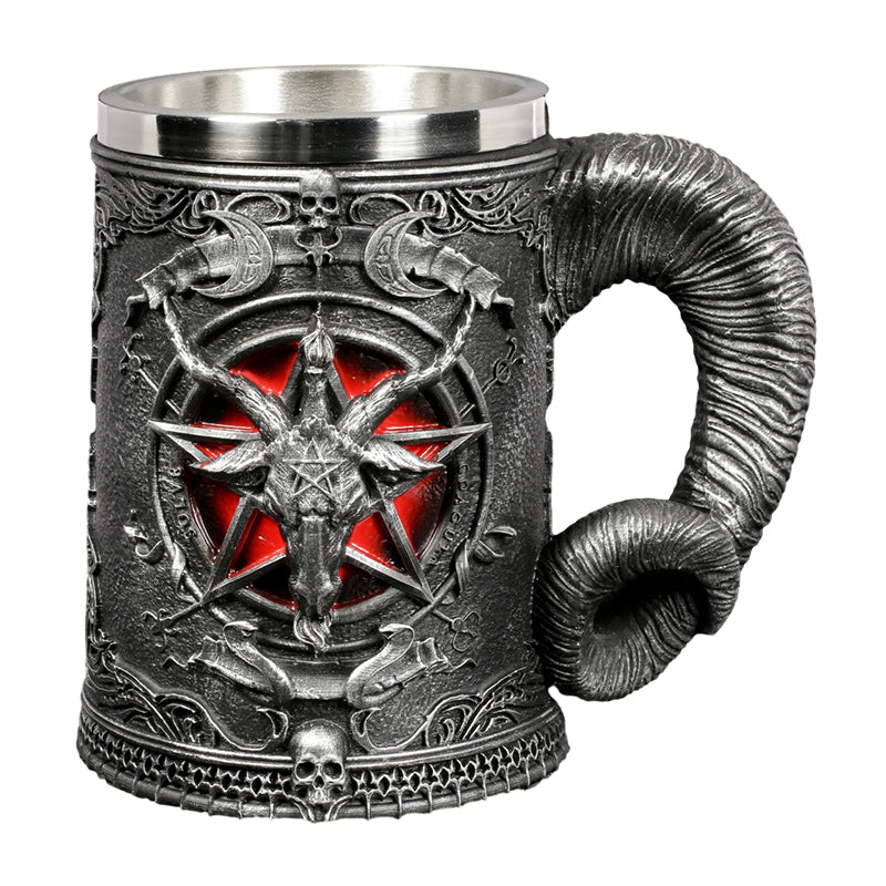 Creative Stainless Steel Medieval Mug Tankard for Beer Coffee