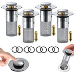 Sink drain strainer hair catcher