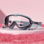 HD large frame waterproof and anti-fog swim goggles