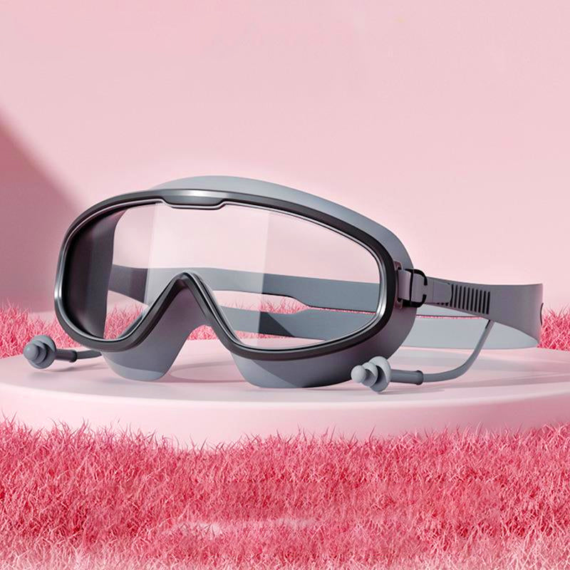 HD large frame waterproof and anti-fog swim goggles