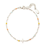 Adjustable Cross Bracelet for Friendship & Faith – Silver or Gold – Gift Box Option