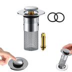 Sink drain strainer hair catcher