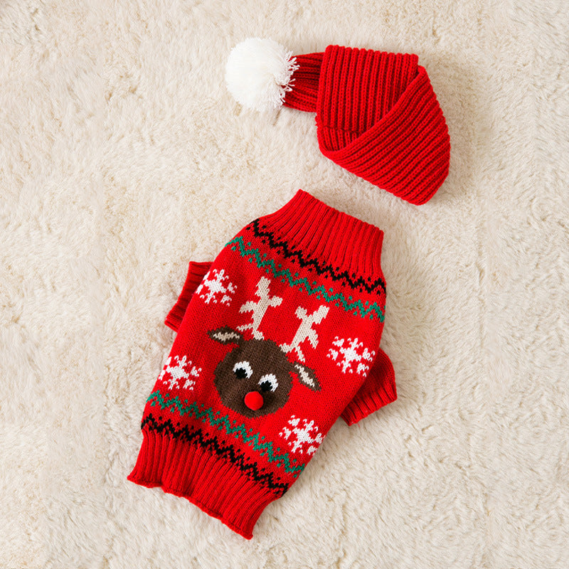 Warm Christmas clothing for pets