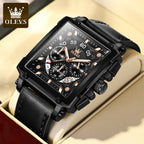 Olevs® Luminous Luxury Square Business Automatic Mechanical Watch