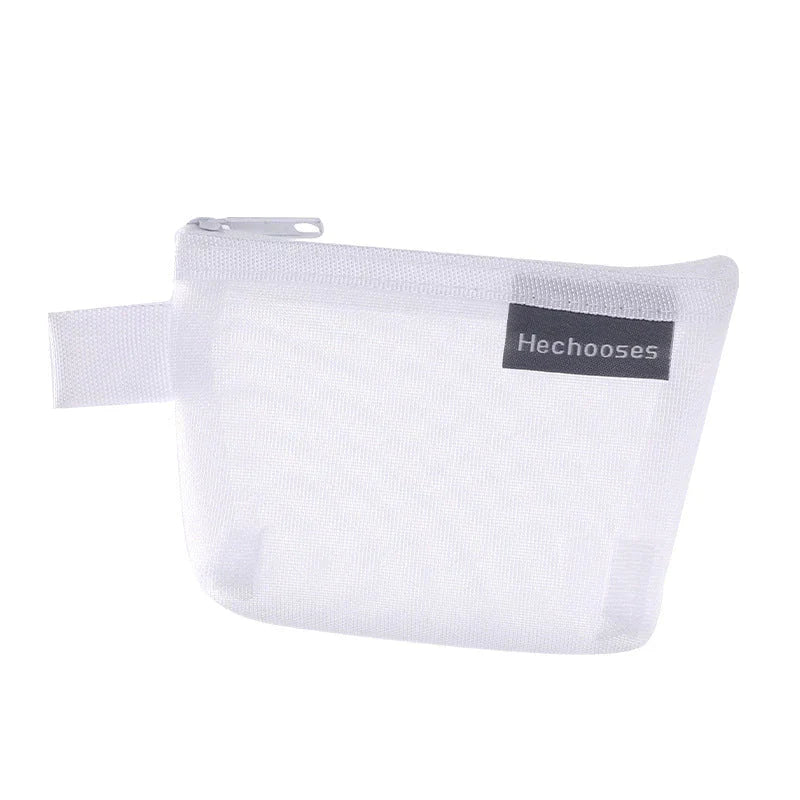 Portable mesh storage bag