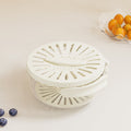 Multifunctional foldable handle drain bowl