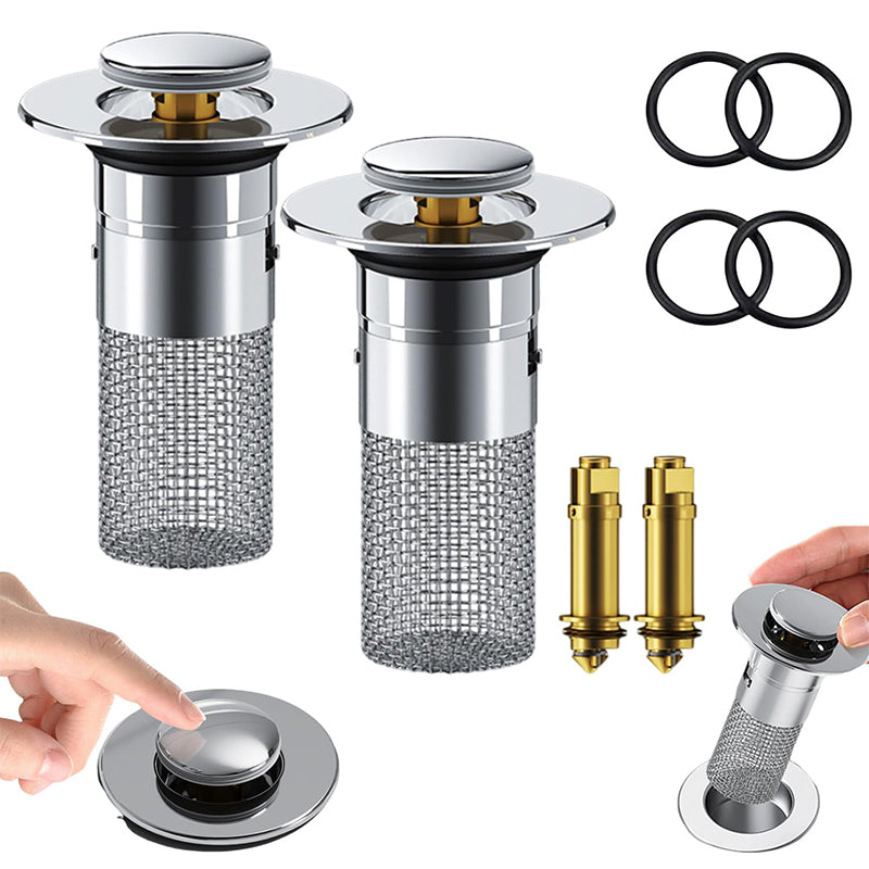 Sink drain strainer hair catcher