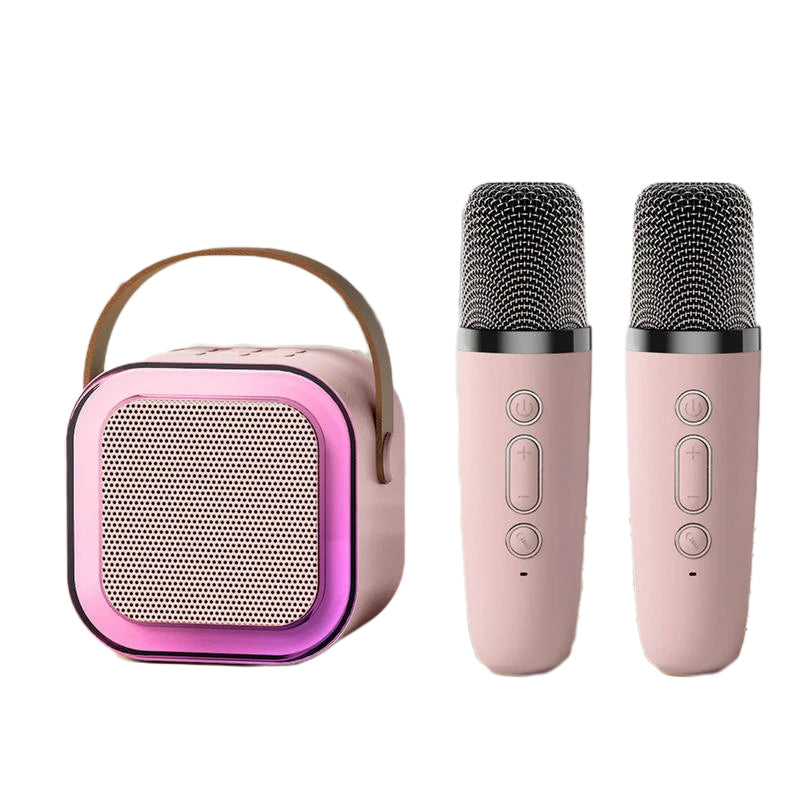 Mini Karaoke machine for children with wireless microphones