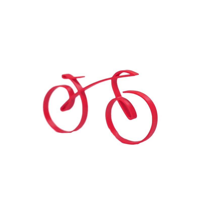 Minimalistic Bicycle Sculpture Wire Mesh Style