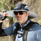 Solar and USB Charging Fan Outdoor Fishing Hat