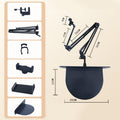Hidden, extendable table tablet and phone holder