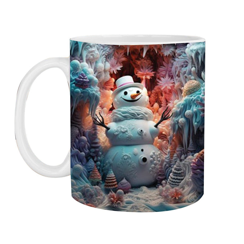 3D Christmas Snowman Mug