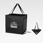 Foldable multifunctional trash can for outdoor use