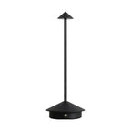 Elegant rechargeable metallic table lamp