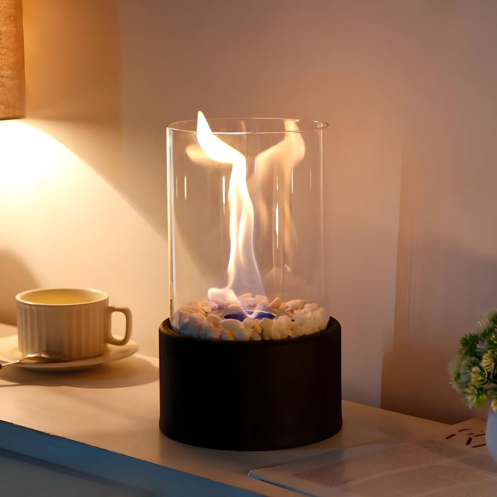 FLAREVO – Elegant Table Fireplace with Smoke-Free Bioethanol Combustion