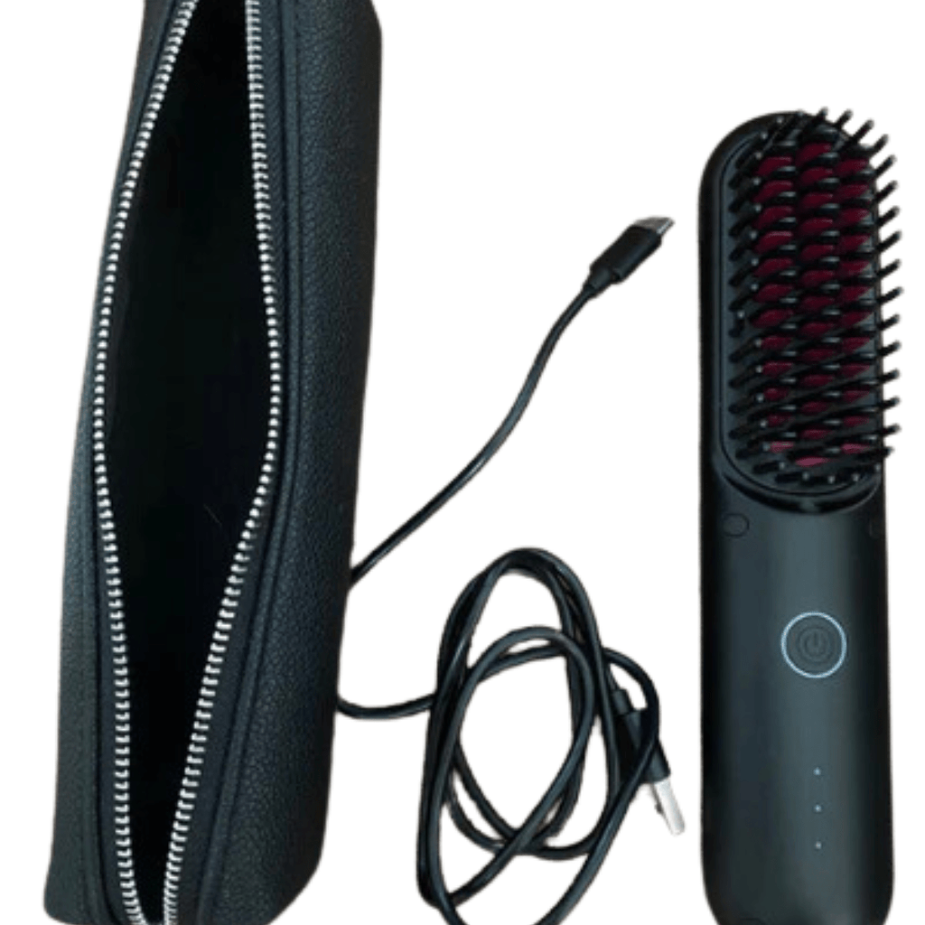 SleekStyle – 3-in-1 Heat Brush for Smooth, Frizz-Free Hair