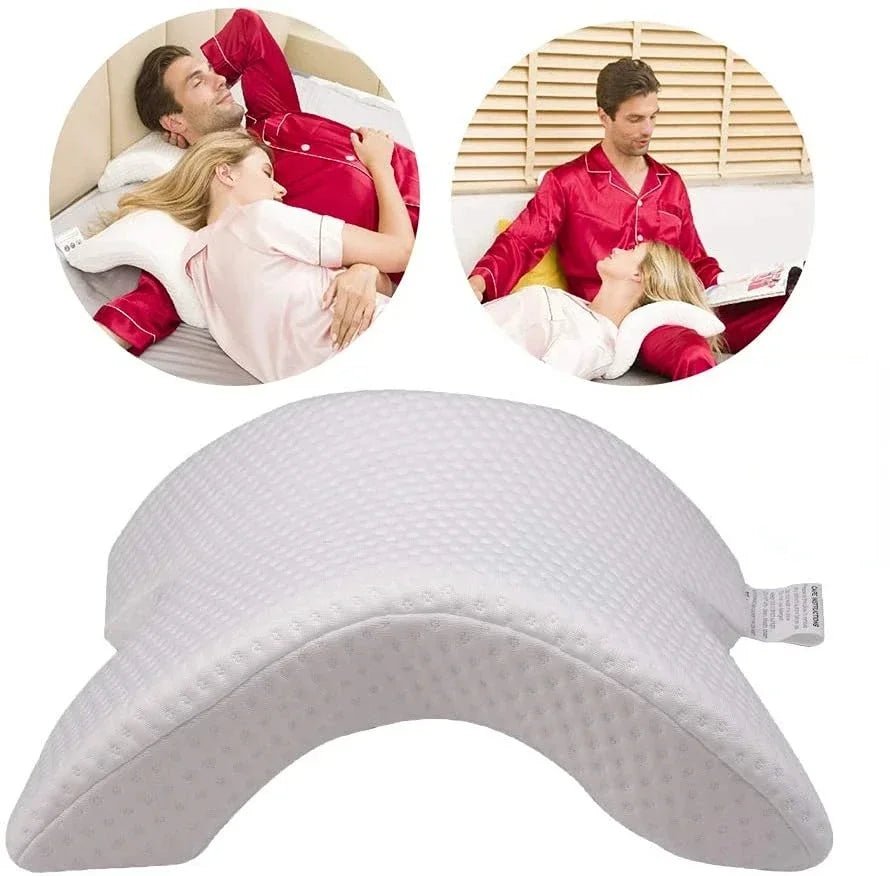 SleepEase – Orthopedic U-shaped memory foam pillow for neck and hand support