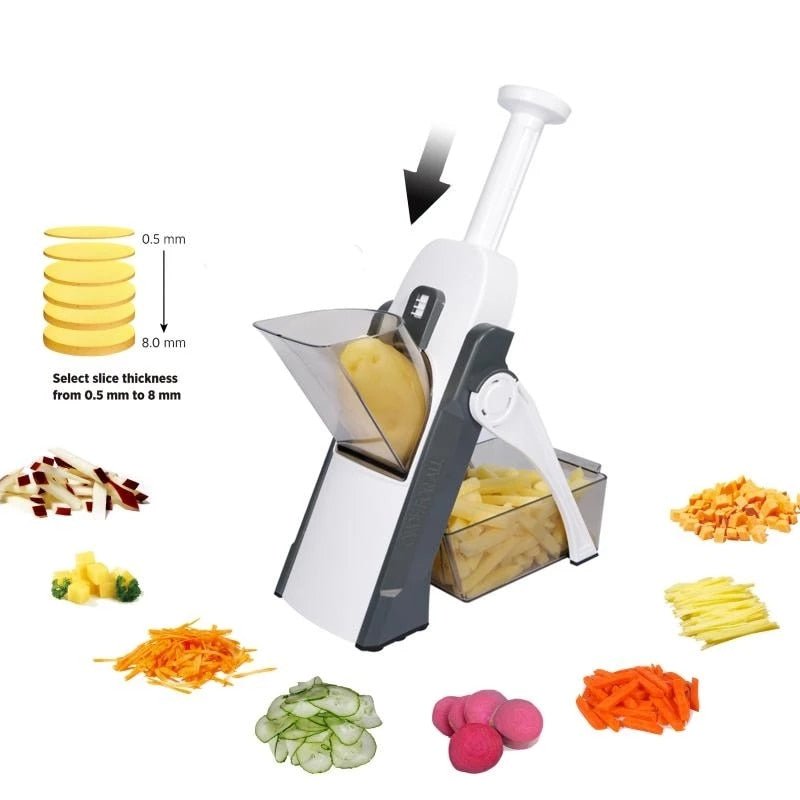 SLICEPRO – 5-in-1 vegetable slicer for effortless preparation