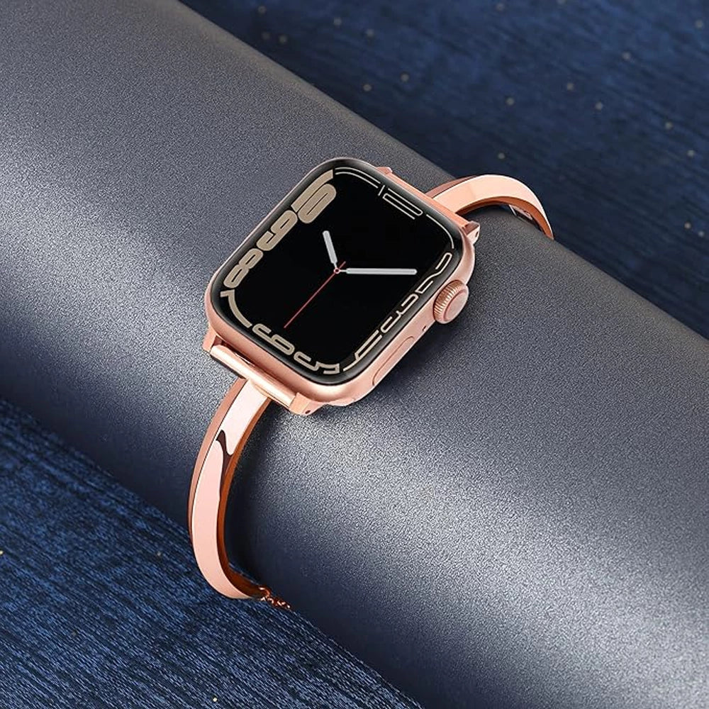 Luxury Stainless Steel Women's Watch Band – Adjustable and Water Resistant