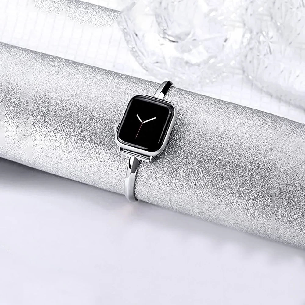 Luxury Stainless Steel Women's Watch Band – Adjustable and Water Resistant