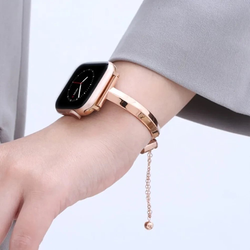 Luxury Stainless Steel Women's Watch Band – Adjustable and Water Resistant