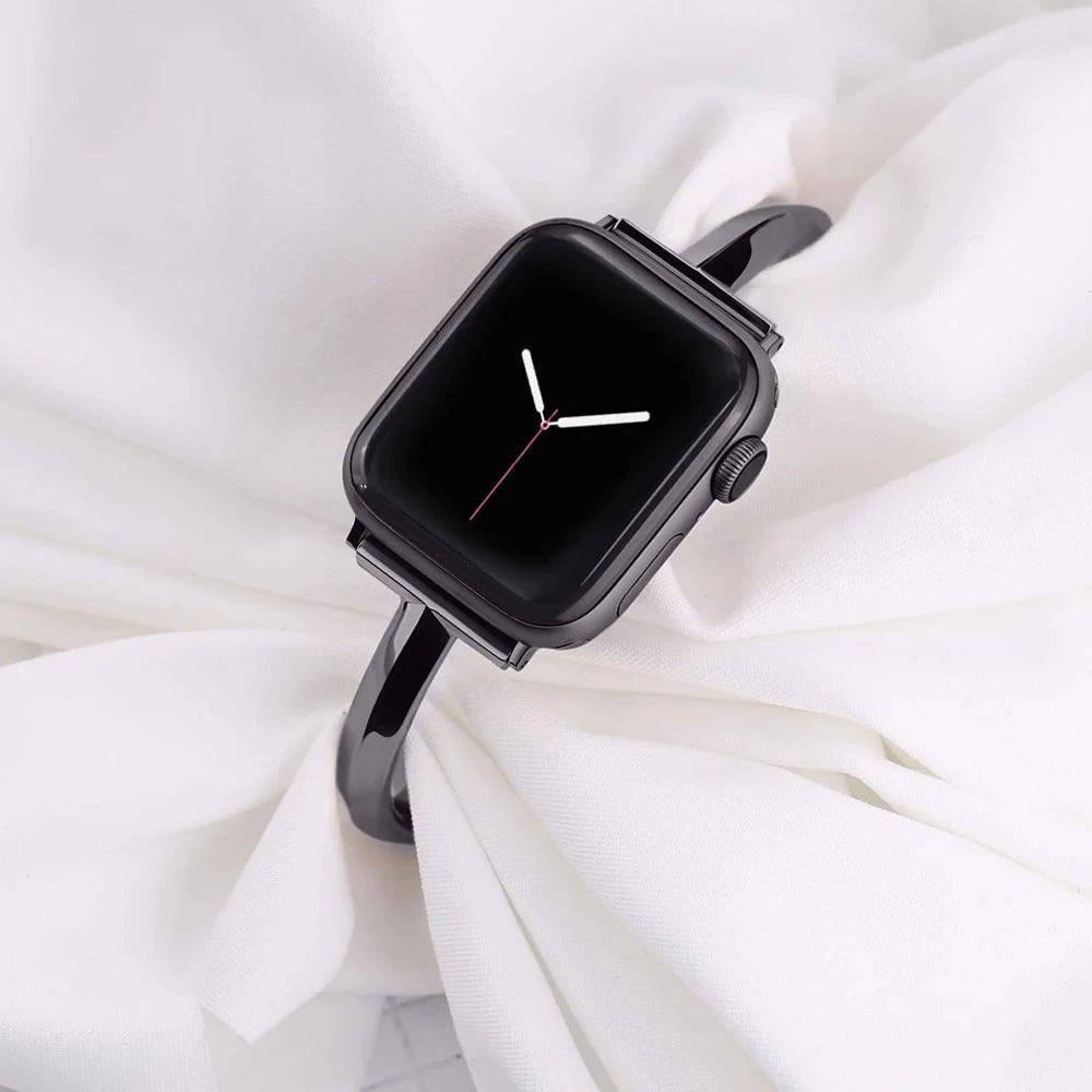 Luxury Stainless Steel Women's Watch Band – Adjustable and Water Resistant