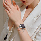 Luxury Stainless Steel Women's Watch Band – Adjustable and Water Resistant
