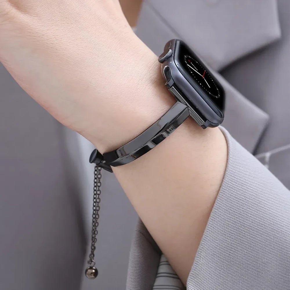 Luxury Stainless Steel Women's Watch Band – Adjustable and Water Resistant
