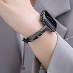 Luxury Stainless Steel Women's Watch Band – Adjustable and Water Resistant