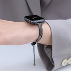 Luxury Stainless Steel Women's Watch Band – Adjustable and Water Resistant