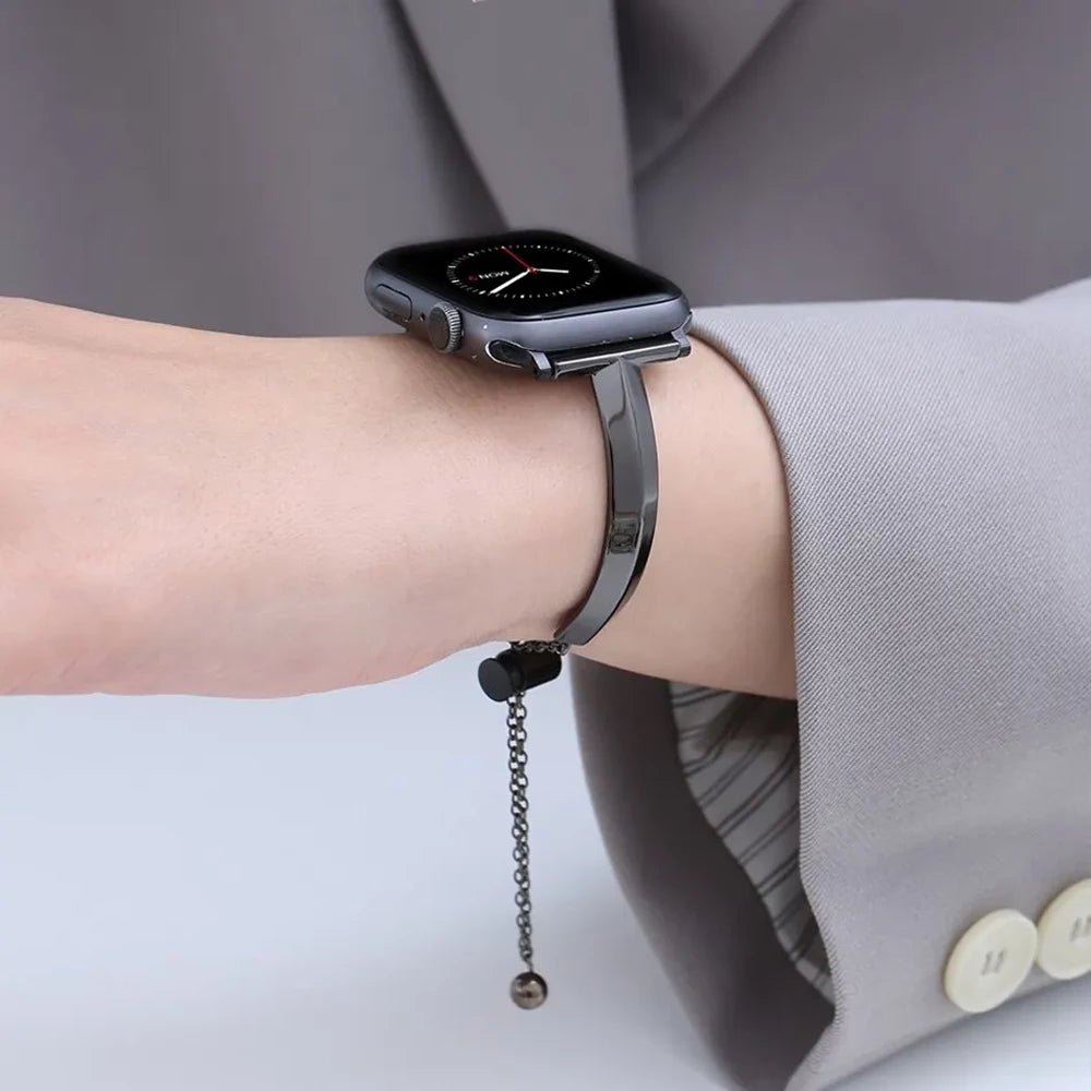 Luxury Stainless Steel Women's Watch Band – Adjustable and Water Resistant