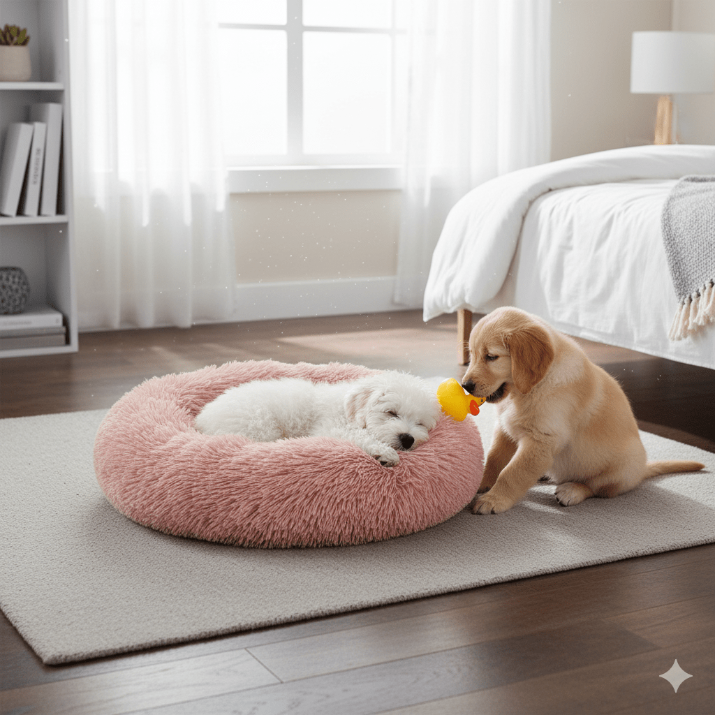 SLUMBERPAWS BED – Calming Dog Bed for Deep, Restful Sleep